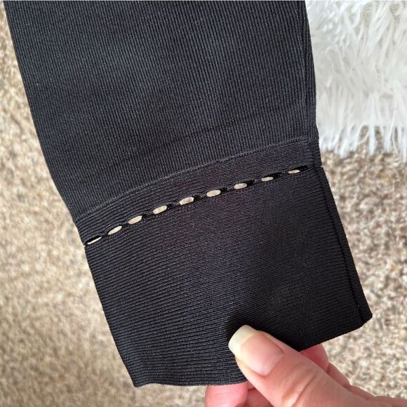 MM. Lafleur The Sant Ambroeus Jardigan Jacket Black Womens Large Career Wear - Picture 3 of 7